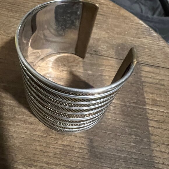 Mixed Metal Cuff Bracelet - Picture 2 of 3